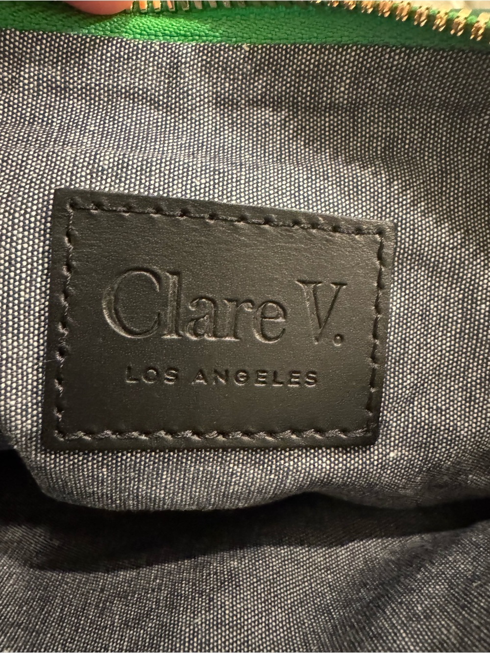 Clare V Petite Moyen Messenger Bag Grass - Picture 5 of 8
